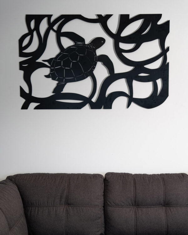 Decorazione muro in ferro tartaruga