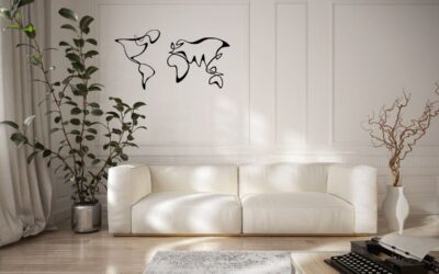 Vintage Decorazioni in Ferro: Arte Minimal che Arreda