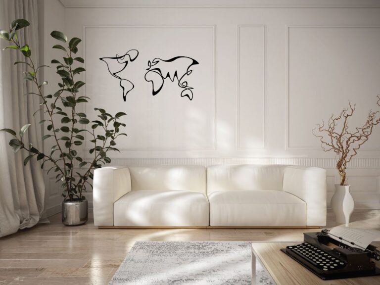 Vintage Decorazioni in Ferro: Arte Minimal che Arreda
